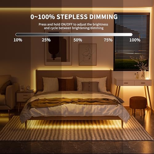 PAUTIX 2700K COB LED Motion Sensor Strip Lights