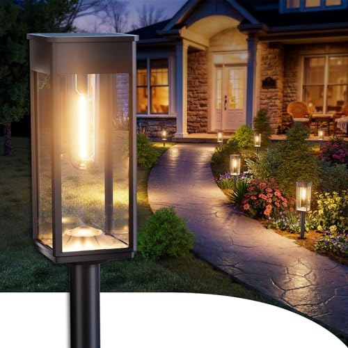 Solar Walkway Lights — Warm White, 8-Pack - Field & Lumen Lighting