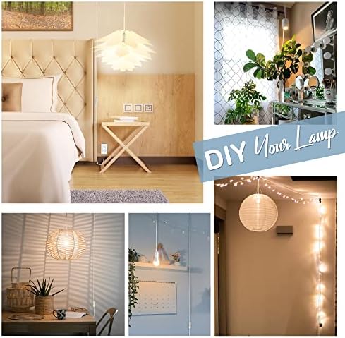 JACKYLED 20Ft Extension Hanging Lantern Cord