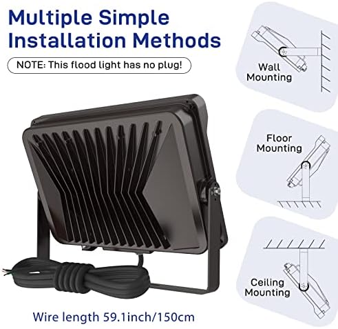 HYPERLITE LED Flood Lights, 150W, 2-Pack