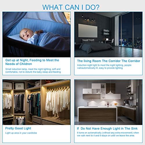 Motion Sensor Cabinet Lights, 2 Pack