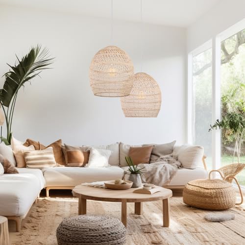 Arturesthome 1-Light Wicker Pendant Light
