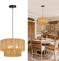 18 Inch Rattan Woven Pendant Light