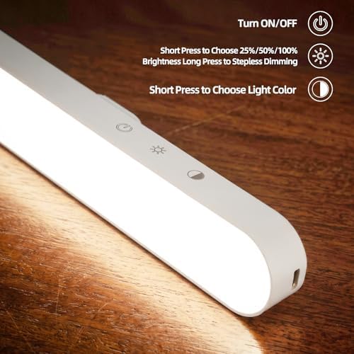 ShineTech Rechargeable Magnetic Clip-on Desk Lamp