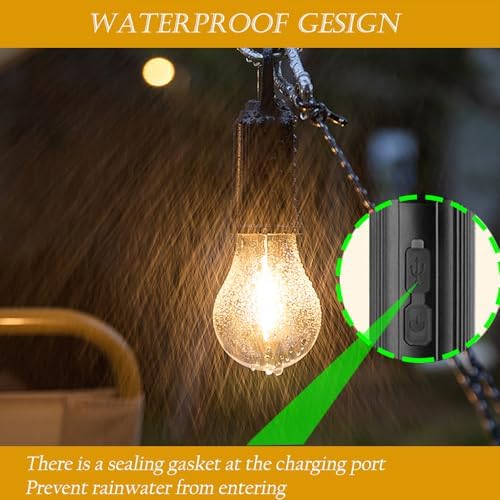 2-Pack USB Rechargeable Camping Lanterns
