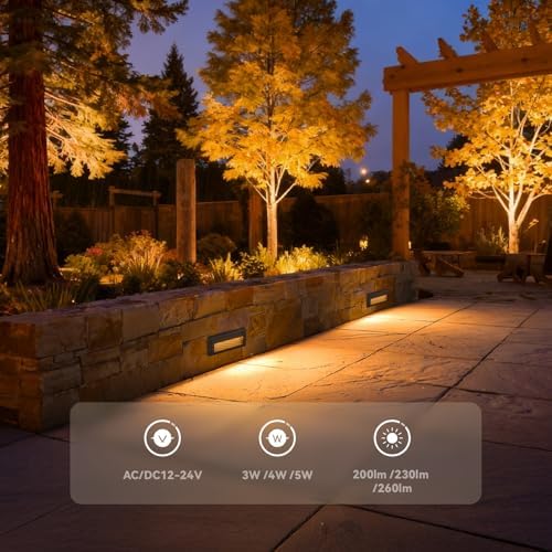 LEONLITE 12-Pack 9 Inch Dimmable LED Step Lights