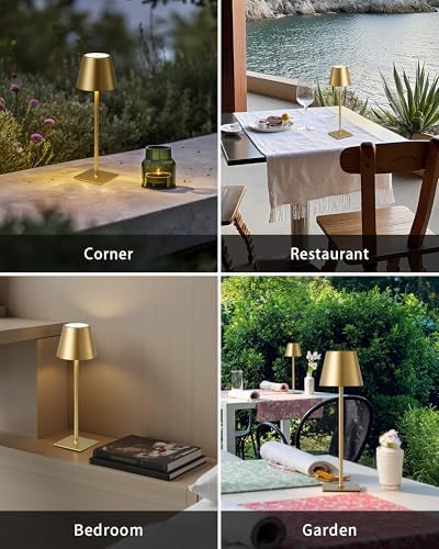 KDG Cordless Table Lamps Set of 2, 4000mAh