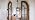 Farmhouse Pendant Light, Walnut Wood Metal Cage with Glass, 2-Pack