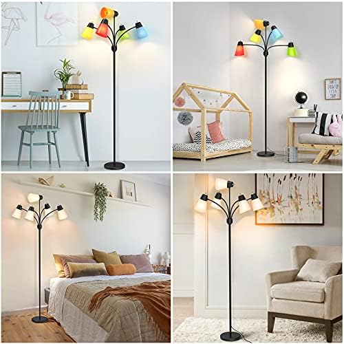 LED Floor Lamp, Adjustable Multi-Head Standing Light