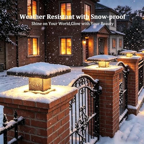 Outdoor Modern LED Post Cap Light, 3000K