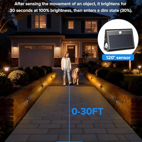 6 Pack Motion Sensor Solar Outdoor Step Lights