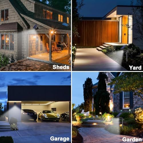 Solar Motion Lights Outdoor 2000LM Security Flood Lights IP67