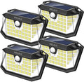 WELALO 188 LED Solar Motion Sensor Lights, 4 Pack