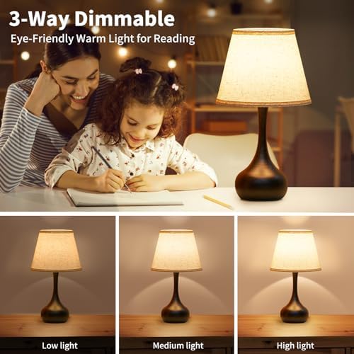 ONEWISH Touch Bedside Lamp, 17.32''