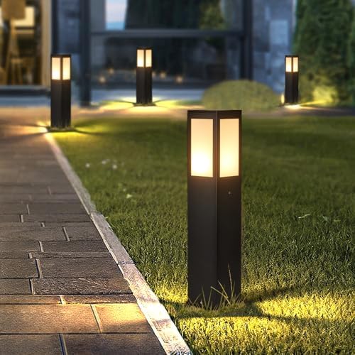 Outdoor Path Light, Post Lights,LED Bollard Lamp for Walkway, Garden