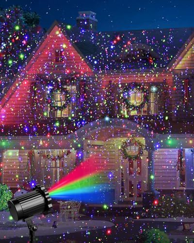 Laser Christmas Projector Lights, RGB, 3 Colors