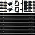 52FT H Track Lighting Rail Kit, Black