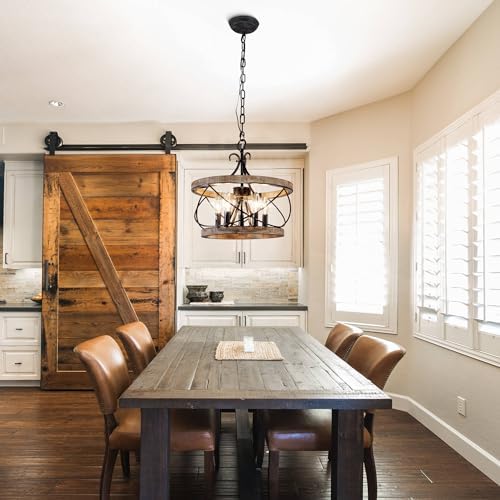 20" 5-Light Farmhouse Chandelier