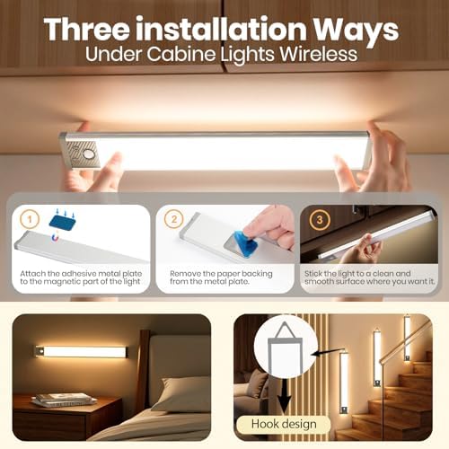 13.5Inch 3200mAh Under Cabinet Light, 2Pack