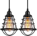 INNOCCY 2 Pack Industrial Pendant Light, E26 E27 Base