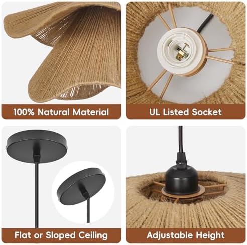 Littleglovo 23.6" Rustic Pendant Light