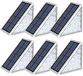 Outdoor Waterproof LED Solar Step Lights, 6 Pack