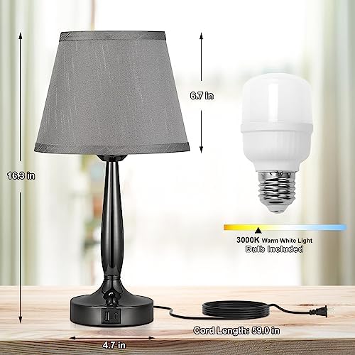 Kakanuo Touch USB-C Dimmable Bedside Table Lamp