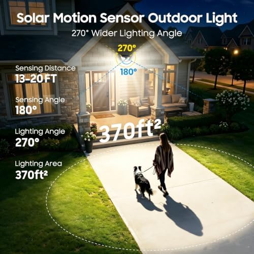Solar Motion Sensor Lights, 151 LED, 2 Modes