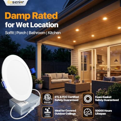 Ensenior 24 Pack 6 Inch LED Recessed Light