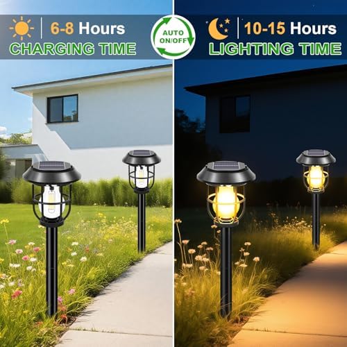 Solar Motion Lights Outdoor for Halloween Decorations, 4 Pack