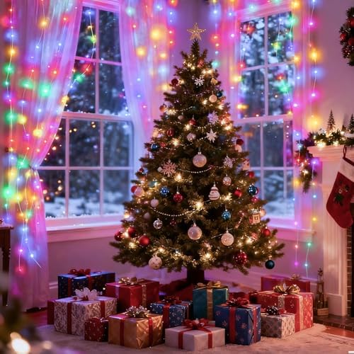 DomeStar 300 LED Fairy Curtain Lights, 9.8 x 9.8 FT