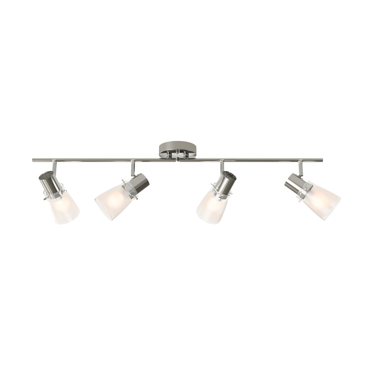4-Light Brushed Nickel Track Lighting Kit — ETL Listed - Field & Lumen Lighting