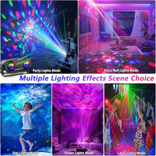 Sound-Activated Disco & Star Party Projector - view 2