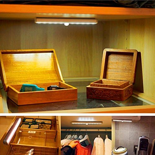 RXWLKJ Wireless LED Under Cabinet Lights, Rechargeable