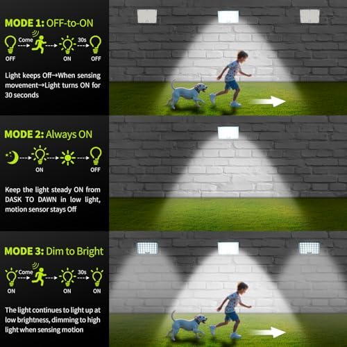 184 LED Solar Outdoor Motion Lights
