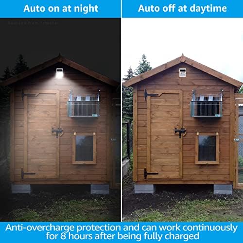 TORCHSTAR 4-Pack Solar Motion Sensor Lights, 6500K