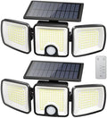 Brightown Solar Flood Lights, 2 Pack, Motion Sensor