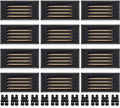 SUNVIE 6" Low Voltage Step Lights Outdoor 5W 3000K Black Aluminum