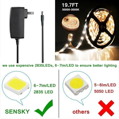 SENSKY 6M Flexible LED Cabinet Lighting Kit
