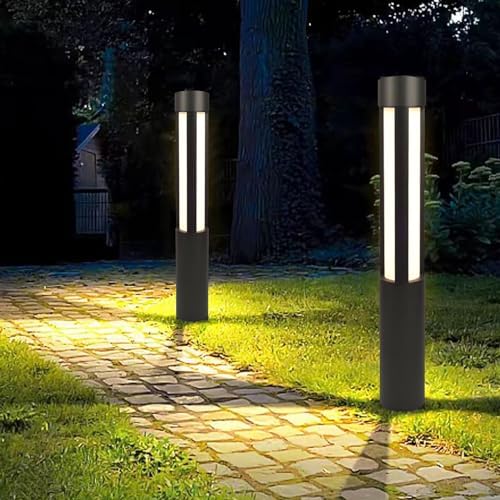 32-Inch Black Stainless Steel LED Path Light
