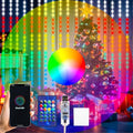 HXWEIYE 300LED Fairy Curtain Lights, 9.8x9.8Ft