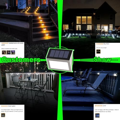 JSOT Solar Powered Lights, 6P, Cool White