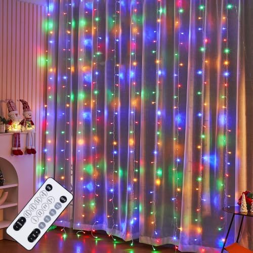 WATERGLIDE 300 LED Curtain Lights, Multicolor
