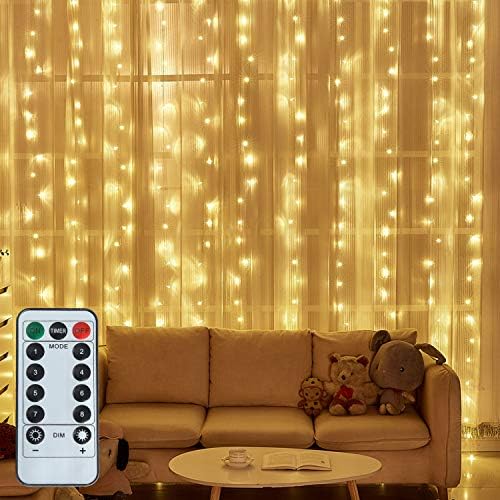 LED String Lights, 300 LED 9.8ft x 9.8ft White