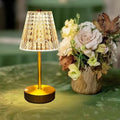 Gold Cordless Rechargeable Crystal Table Lamp, 5000mAh