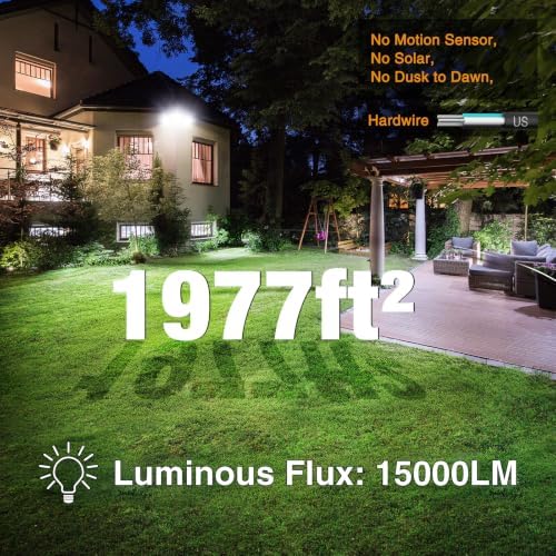 Onforu 150W 15000LM LED Outdoor Security Flood Light