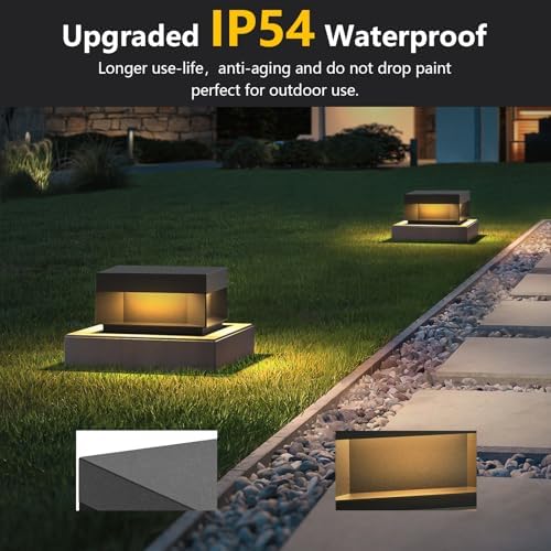 Modern Landscape Post Light, 9.8-Inch, 120V