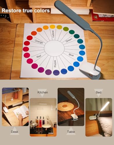 Desk Lamp with Clamp, 1500mAh, White