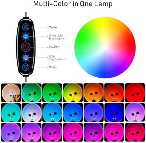RGB Sunset Projection Lamp with App Control