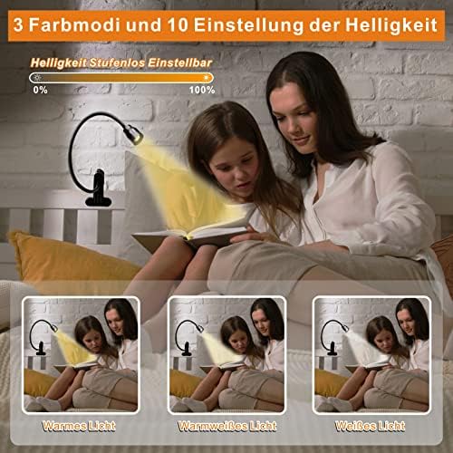 YMCRLUX Zoomable LED Clip-On Reading Light